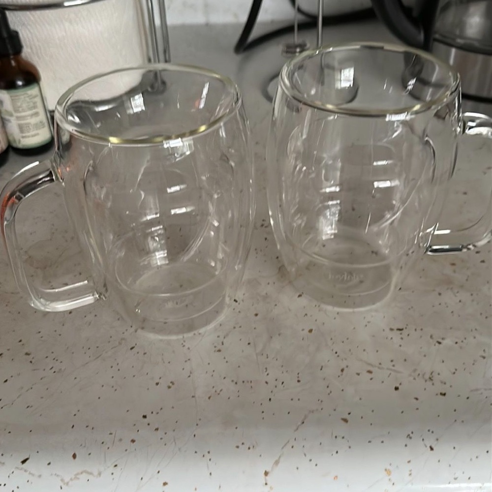 Set of 2 Joyjolt double wall insulated coffee mugs 16oz